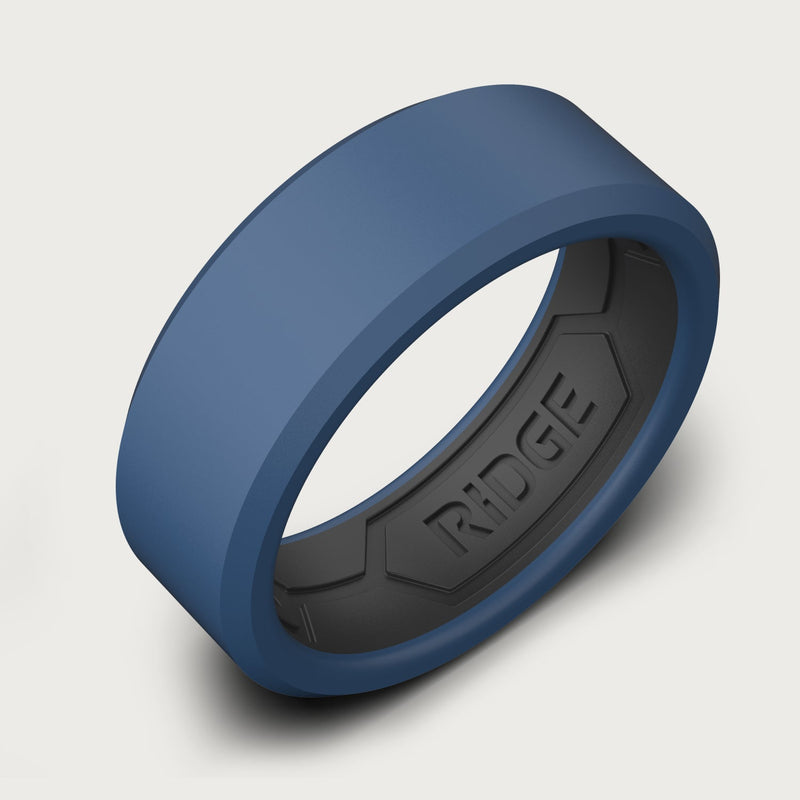 8mm Silicone Ring Set - Alpine Navy