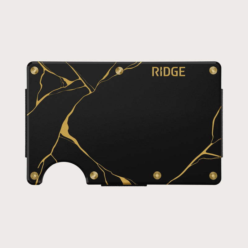 Ridge Wallet - Kintsugi - Black