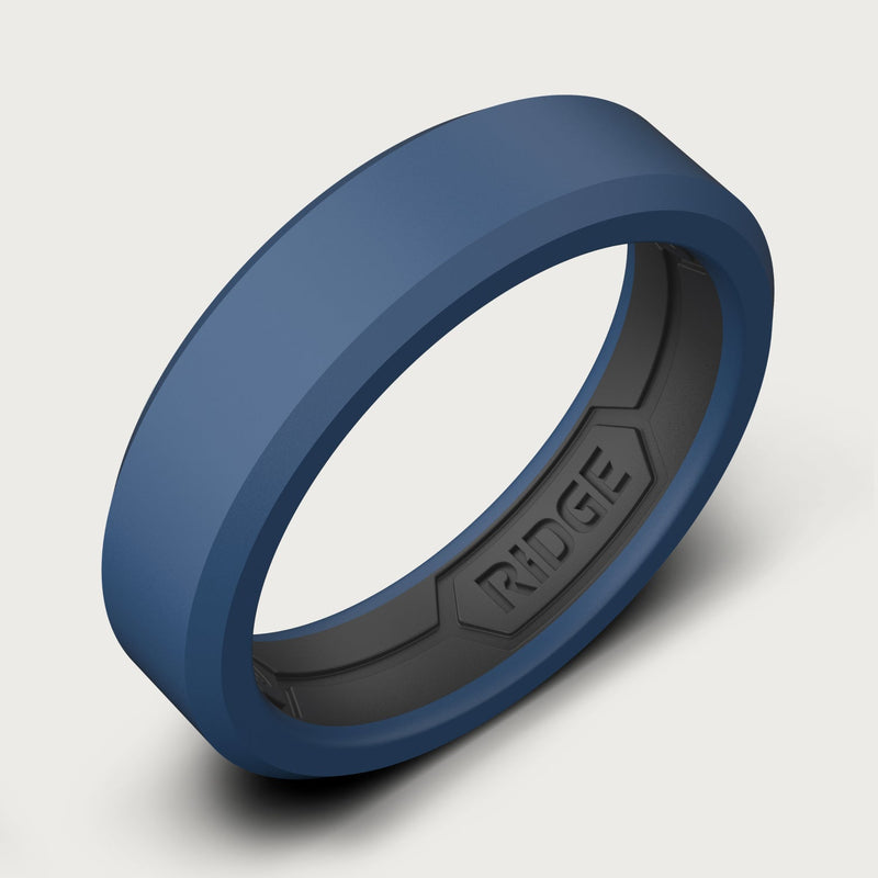 6mm Silicone Ring Set - Alpine Navy