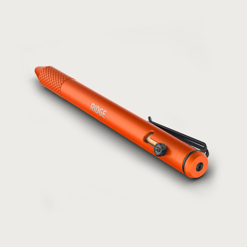 Ridge Bolt Action Pen - Basecamp Orange