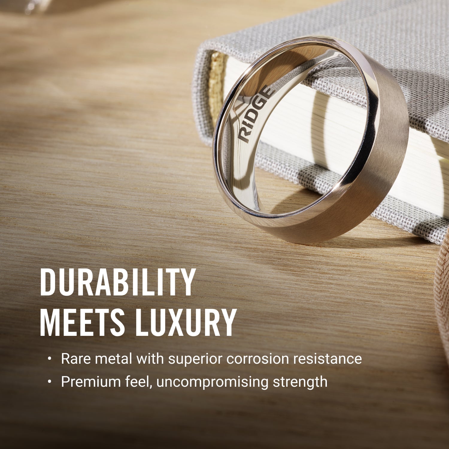 6mm Rounded Ring Set - 24K Gold - Tantalum