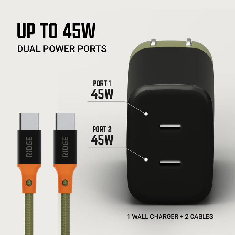 Wall Charger Set - 45W - Founder Spec