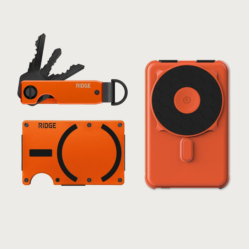 Ridge Wallet for MagSafe + Power Bank + KeyCase - Basecamp Orange — image 1